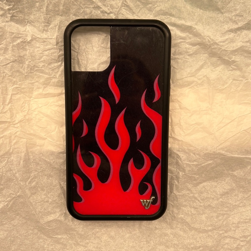Wildflower case flames red